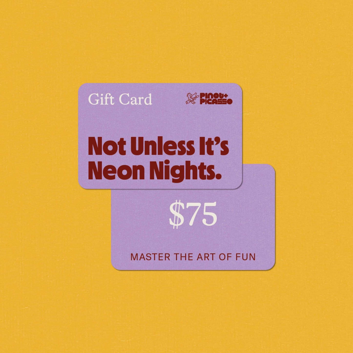 Not Unless It’s Neon Nights